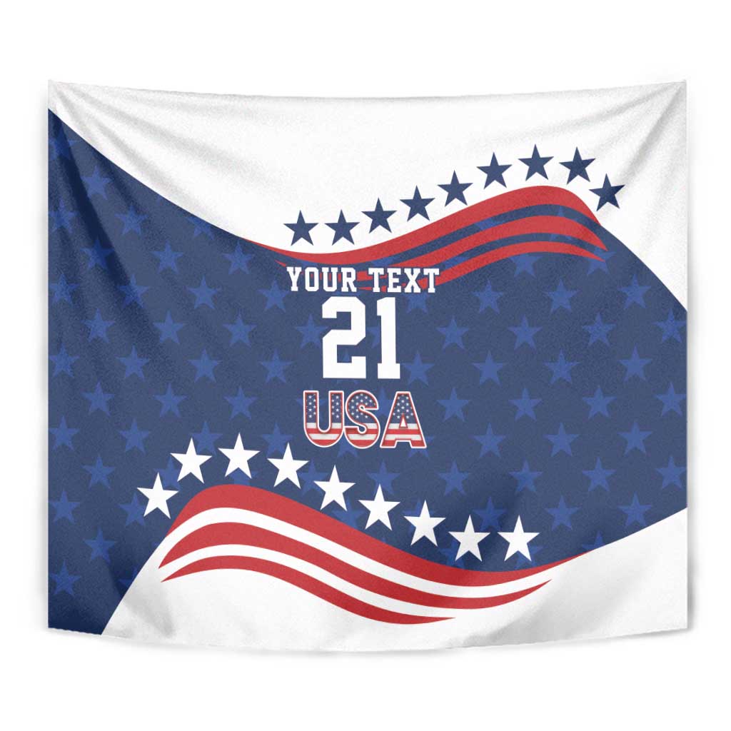 United States Pacific Rugby Custom Tapestry USA Classic Sporty Pattern