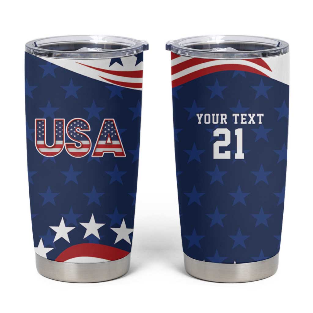 United States Pacific Rugby Custom Tumbler Cup USA Classic Sporty Pattern