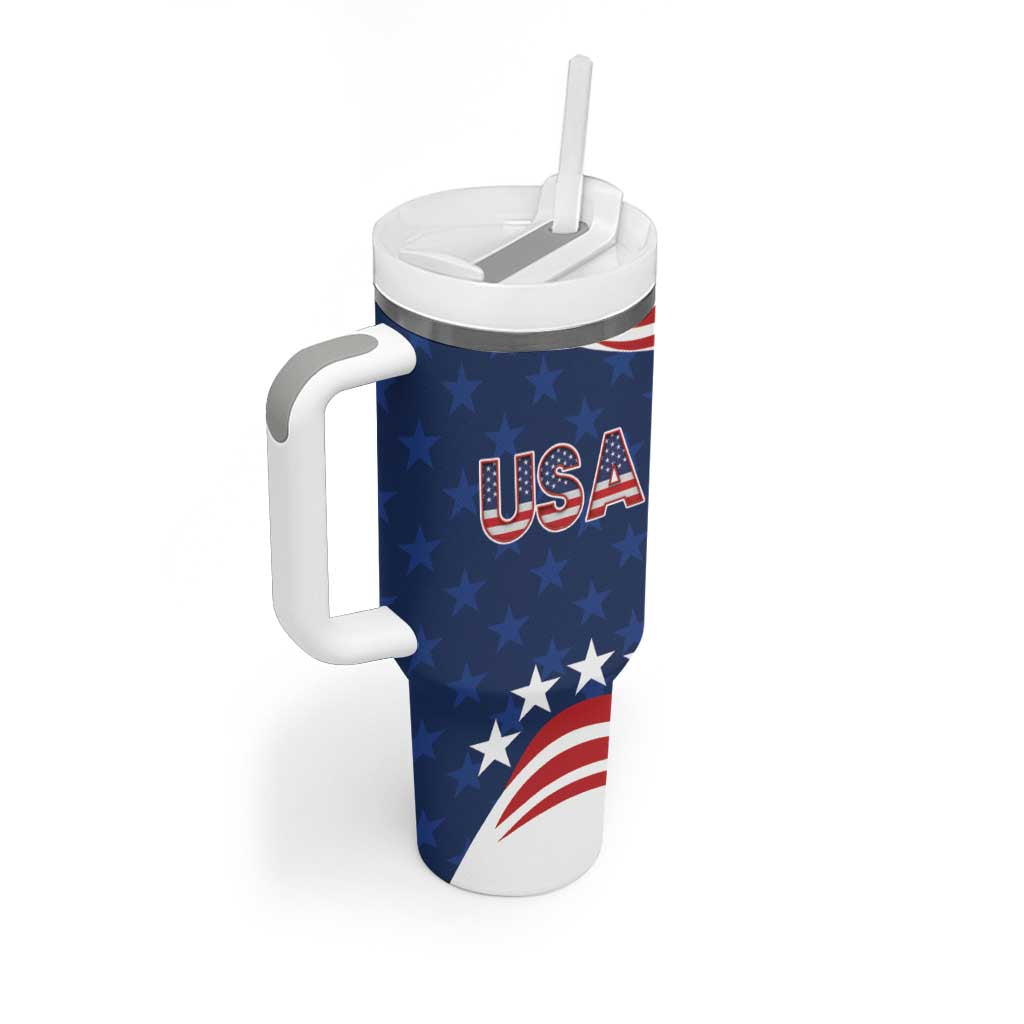 United States Pacific Rugby Custom Tumbler With Handle USA Classic Sporty Pattern