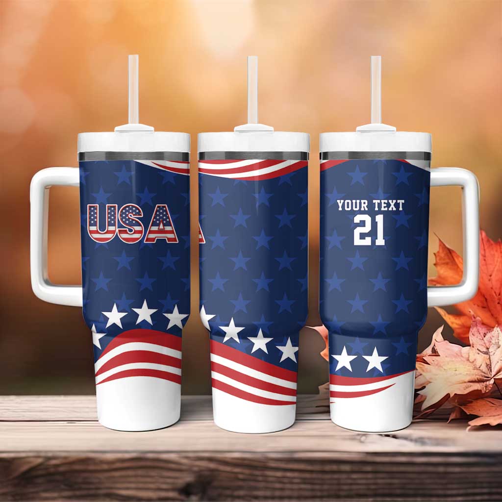 United States Pacific Rugby Custom Tumbler With Handle USA Classic Sporty Pattern