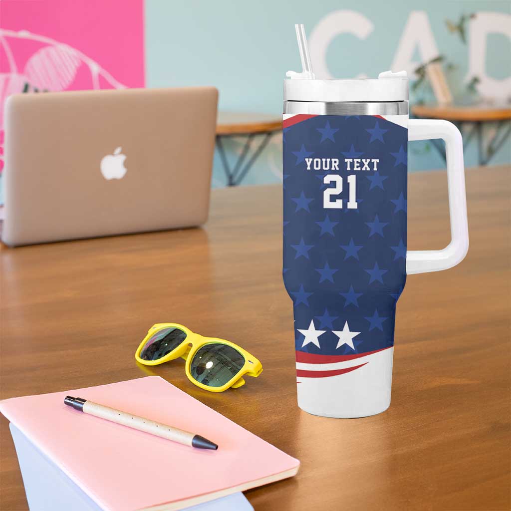 United States Pacific Rugby Custom Tumbler With Handle USA Classic Sporty Pattern