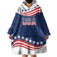 United States Pacific Rugby Custom Wearable Blanket Hoodie USA Classic Sporty Pattern