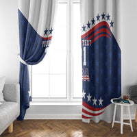 United States Pacific Rugby Custom Window Curtain USA Classic Sporty Pattern