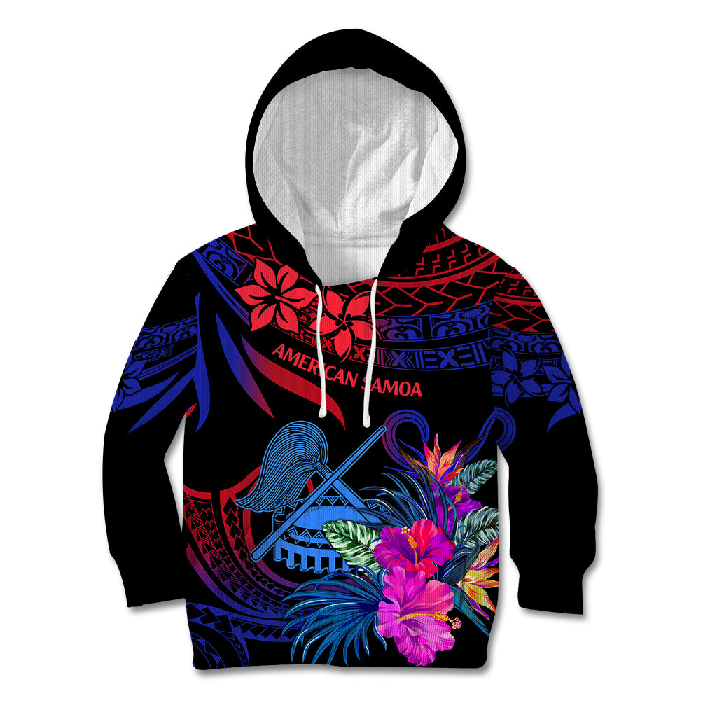 American Samoa Kid Hoodie Manu'a Cession Day Polynesian Tribal - Wonder Print Shop