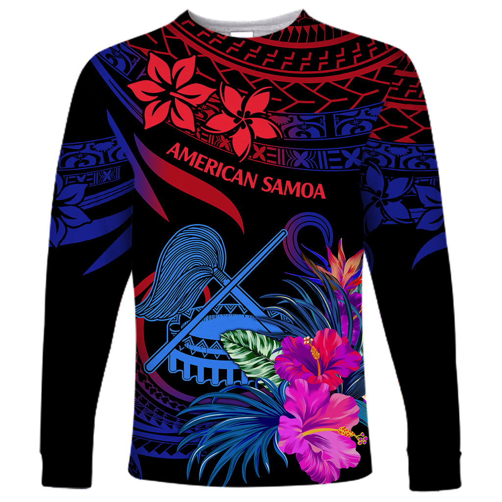 American Samoa Long Sleeve Shirt Manu'a Cession Day Polynesian Tribal - Wonder Print Shop