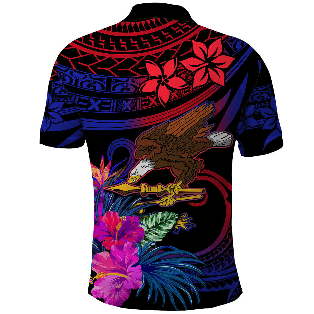 American Samoa Polo Shirt Manu'a Cession Day Polynesian Tribal - Wonder Print Shop