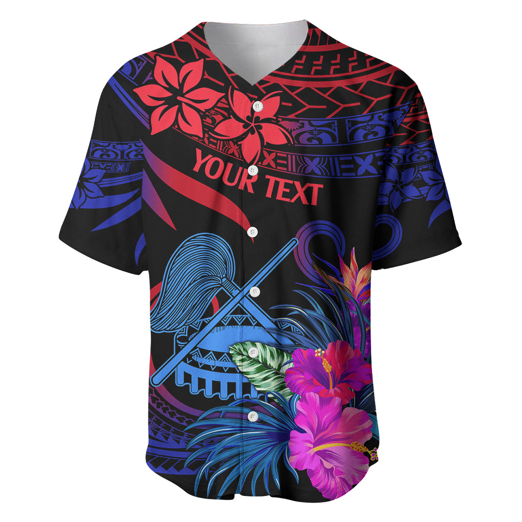 Custom American Samoa Baseball Jersey Manu'a Cession Day Polynesian Tribal LT9 - Wonder Print Shop