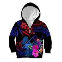 Custom American Samoa Kid Hoodie Manu'a Cession Day Polynesian Tribal - Wonder Print Shop
