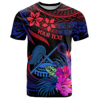 Custom American Samoa T Shirt Manu'a Cession Day Polynesian Tribal - Wonder Print Shop