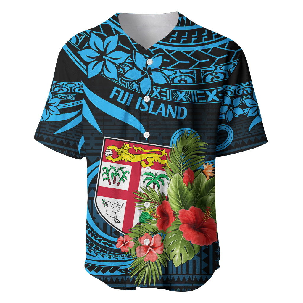 Fiji Islands Baseball Jersey With Polynesian Tribal Happy National Day LT9 - Wonder Print Shop