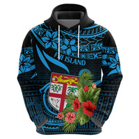 Fiji Islands Hoodie With Polynesian Tribal Happy National Day - Wonder Print Shop