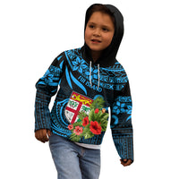 Fiji Islands Kid Hoodie With Polynesian Tribal Happy National Day - Wonder Print Shop