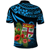 Fiji Islands Polo Shirt With Polynesian Tribal Happy National Day - Wonder Print Shop