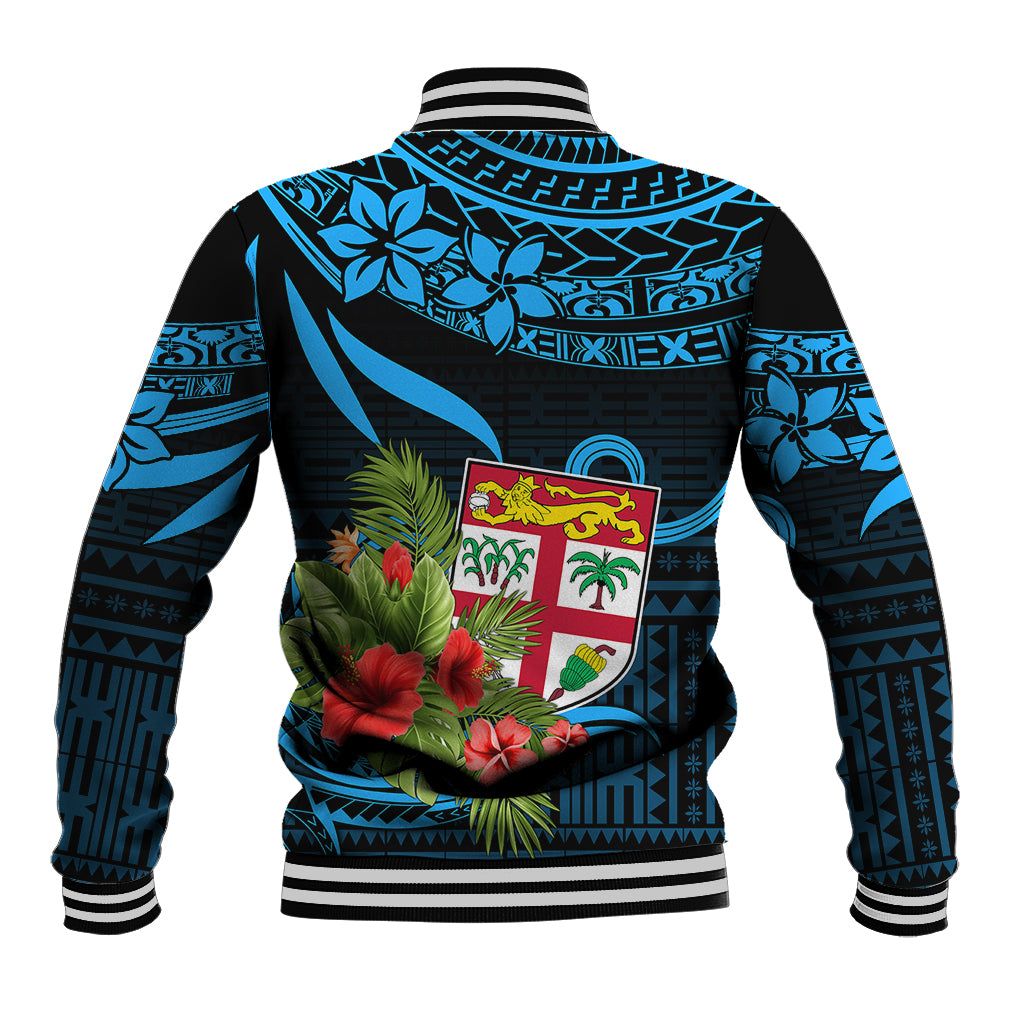 Custom Fiji Islands Baseball Jacket With Polynesian Tribal Happy National Day LT9 - Wonder Print Shop