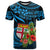 Custom Fiji Islands T Shirt With Polynesian Tribal Happy National Day - Wonder Print Shop