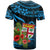Custom Fiji Islands T Shirt With Polynesian Tribal Happy National Day - Wonder Print Shop