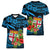 Custom Fiji Islands Women V Neck T Shirt With Polynesian Tribal Happy National Day - Wonder Print Shop