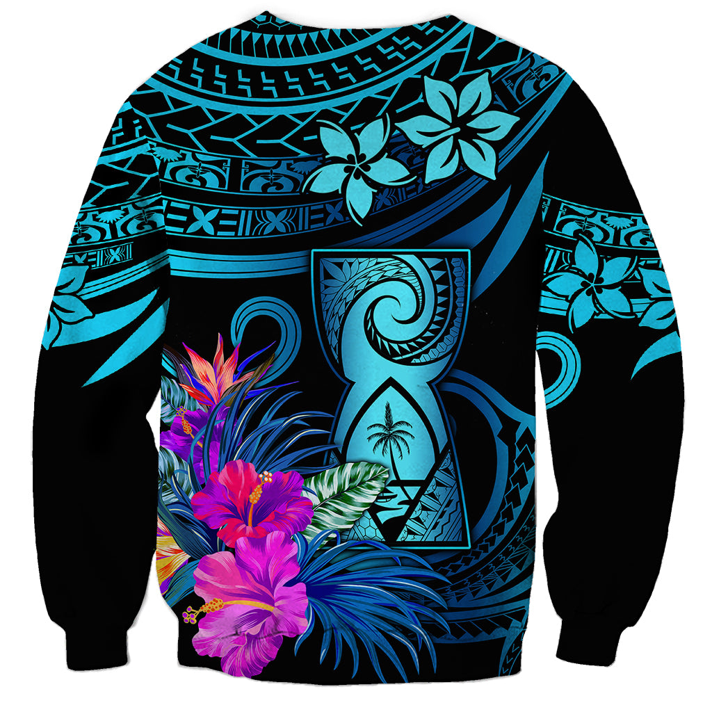 Polynesian Guam Sweatshirt With Latte Stone Happy Liberation Day - Wonder Print Shop