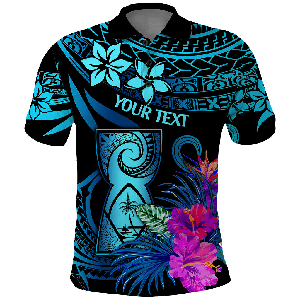 Custom Polynesian Guam Polo Shirt With Latte Stone Happy Liberation Day - Wonder Print Shop