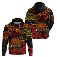 PNG Remembrance Day Hoodie Polynesian Tribal and Poppy - Wonder Print Shop