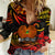 PNG Remembrance Day Women Casual Shirt Polynesian Tribal and Poppy - Wonder Print Shop