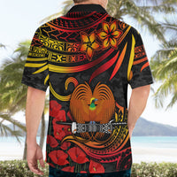 Custom PNG Remembrance Day Hawaiian Shirt Polynesian Tribal and Poppy - Wonder Print Shop