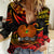 Custom PNG Remembrance Day Women Casual Shirt Polynesian Tribal and Poppy - Wonder Print Shop