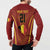 Custom Belgium Football Button Sweatshirt Royal Belgian 1895 with Map Style LT9 - Wonder Print Shop