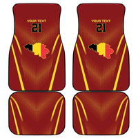 Custom Belgium Football Car Mats Royal Belgian 1895 with Map Style LT9 - Wonder Print Shop