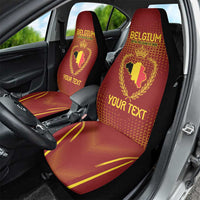 Custom Belgium Football Car Seat Cover Royal Belgian 1895 with Map Style LT9 - Wonder Print Shop