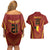 Custom Belgium Football Couples Matching Off Shoulder Short Dress and Hawaiian Shirt Royal Belgian 1895 with Map Style LT9 - Wonder Print Shop