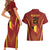 Custom Belgium Football Couples Matching Short Sleeve Bodycon Dress and Hawaiian Shirt Royal Belgian 1895 with Map Style LT9 - Wonder Print Shop