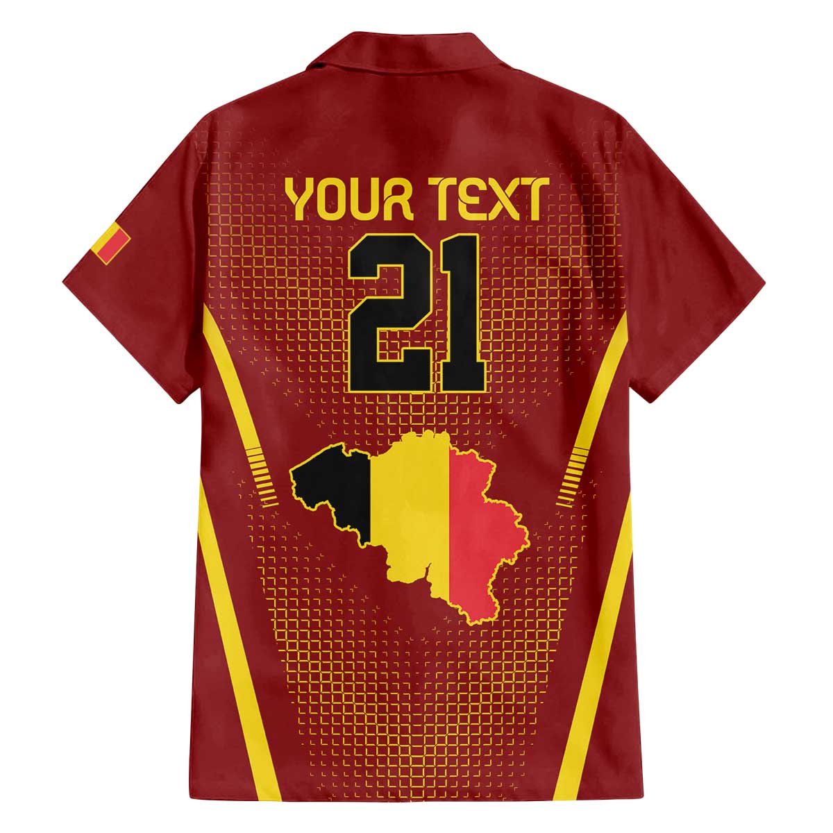 Custom Belgium Football Family Matching Puletasi and Hawaiian Shirt Royal Belgian 1895 with Map Style - Wonder Print Shop