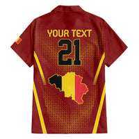 Custom Belgium Football Hawaiian Shirt Royal Belgian 1895 with Map Style - Wonder Print Shop