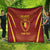 Custom Belgium Football Quilt Royal Belgian 1895 with Map Style - Wonder Print Shop
