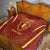 Custom Belgium Football Quilt Royal Belgian 1895 with Map Style - Wonder Print Shop