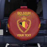 Custom Belgium Football Spare Tire Cover Royal Belgian 1895 with Map Style - Wonder Print Shop