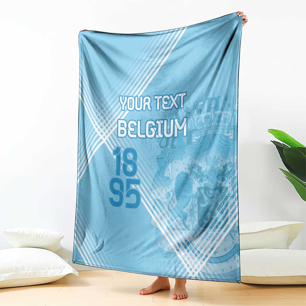 Custom Belgium 1895 Football Blanket De Rode Duivels Come Together