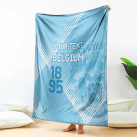 Custom Belgium 1895 Football Blanket De Rode Duivels Come Together