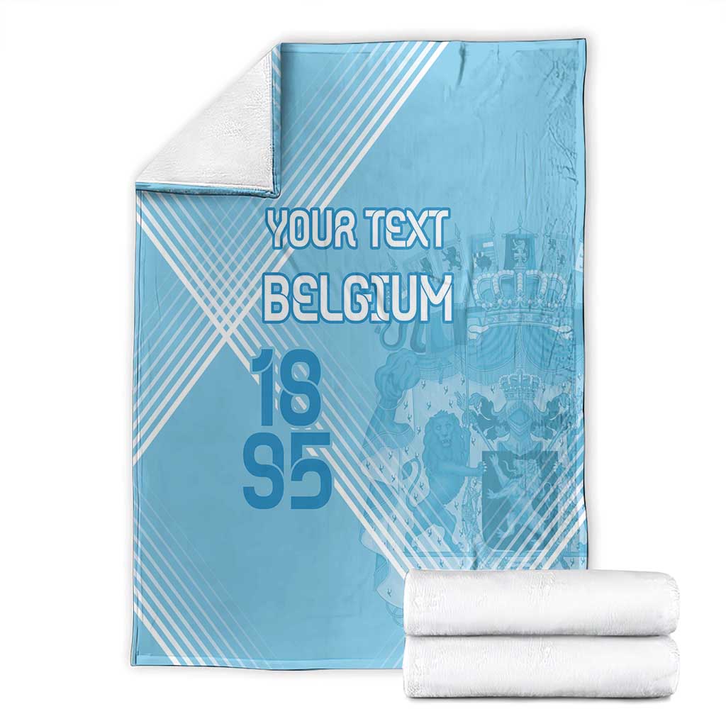 Custom Belgium 1895 Football Blanket De Rode Duivels Come Together