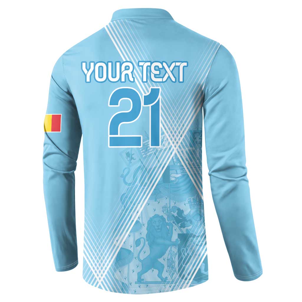 Custom Belgium 1895 Football Button Sweatshirt De Rode Duivels Come Together LT9 - Wonder Print Shop