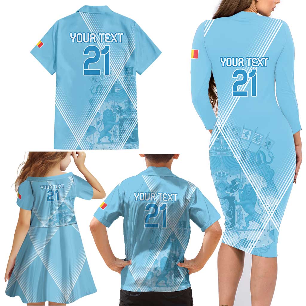 Custom Belgium 1895 Football Family Matching Long Sleeve Bodycon Dress and Hawaiian Shirt De Rode Duivels Come Together LT9 - Wonder Print Shop