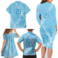 Custom Belgium 1895 Football Family Matching Long Sleeve Bodycon Dress and Hawaiian Shirt De Rode Duivels Come Together LT9 - Wonder Print Shop