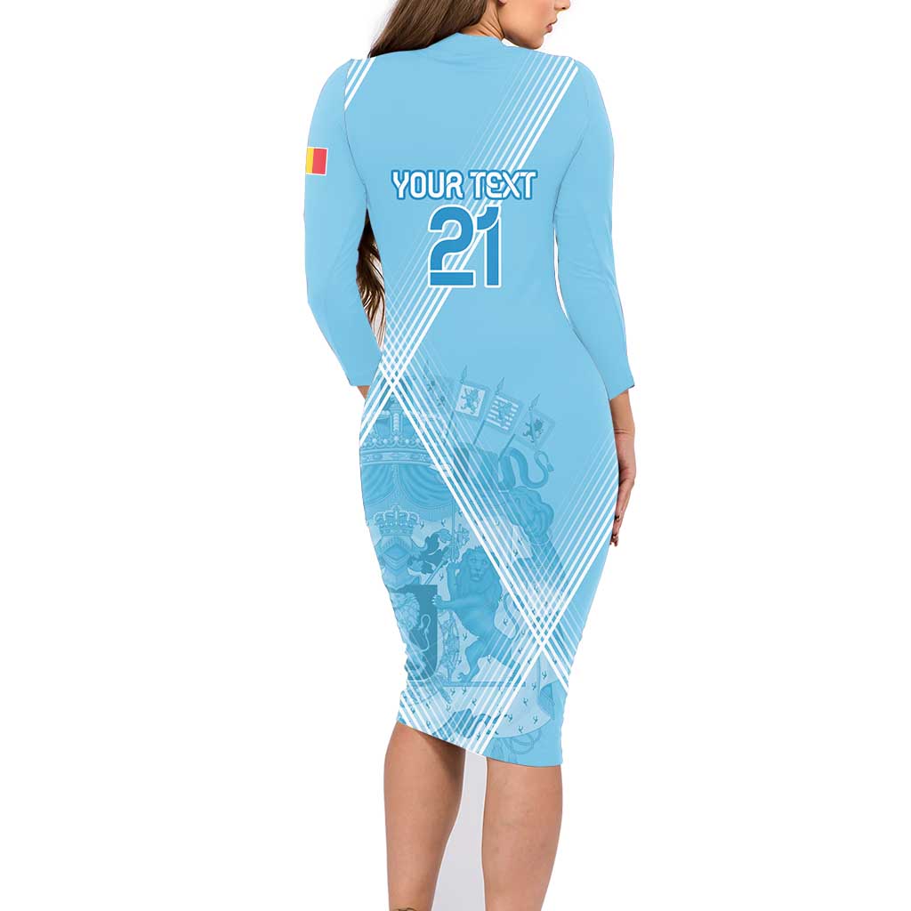 Custom Belgium 1895 Football Family Matching Long Sleeve Bodycon Dress and Hawaiian Shirt De Rode Duivels Come Together LT9 - Wonder Print Shop