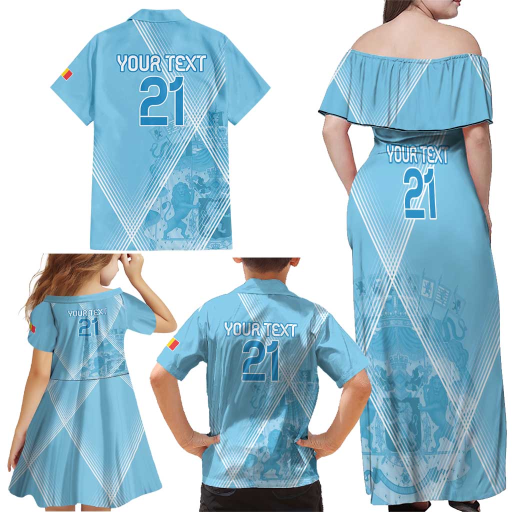Custom Belgium 1895 Football Family Matching Off Shoulder Maxi Dress and Hawaiian Shirt De Rode Duivels Come Together LT9 - Wonder Print Shop