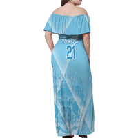 Custom Belgium 1895 Football Family Matching Off Shoulder Maxi Dress and Hawaiian Shirt De Rode Duivels Come Together LT9 - Wonder Print Shop