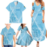 Custom Belgium 1895 Football Family Matching Summer Maxi Dress and Hawaiian Shirt De Rode Duivels Come Together - Wonder Print Shop
