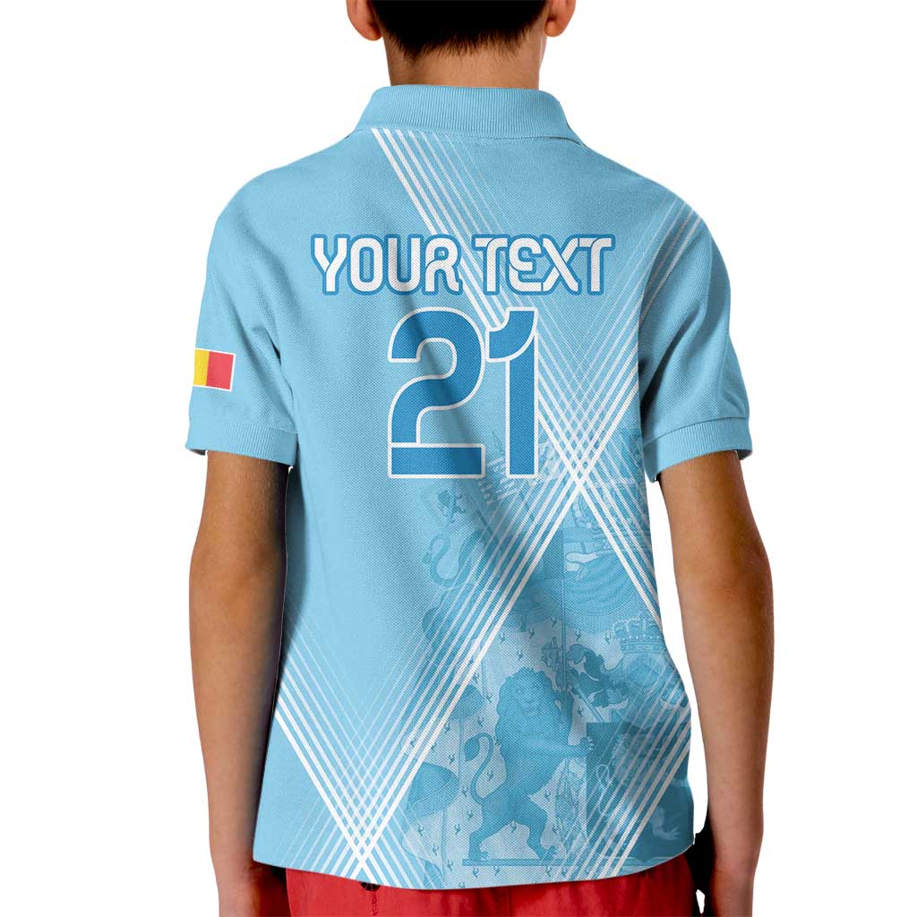 Custom Belgium 1895 Football Kid Polo Shirt De Rode Duivels Come Together - Wonder Print Shop