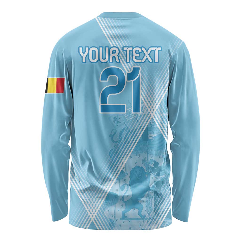 Custom Belgium 1895 Football Long Sleeve Shirt De Rode Duivels Come Together - Wonder Print Shop