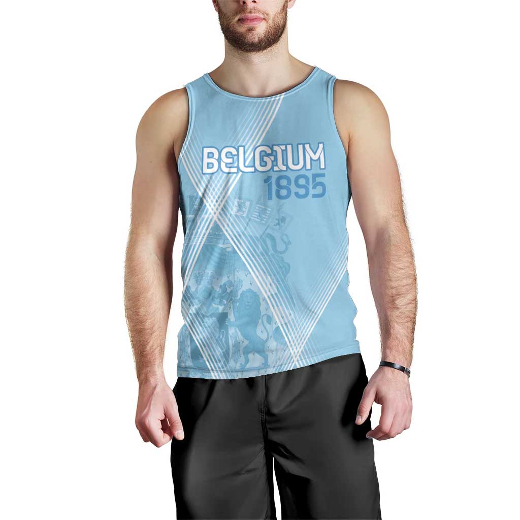 Custom Belgium 1895 Football Men Tank Top De Rode Duivels Come Together - Wonder Print Shop